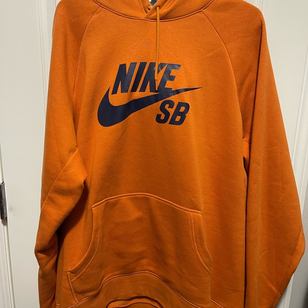 Nike SB Men's Orange Hoodie